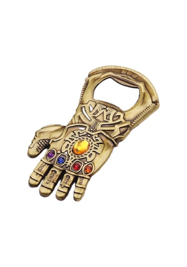 Schulzz Metal Marvel Thanos Şişe Kapak Açacağı Altın