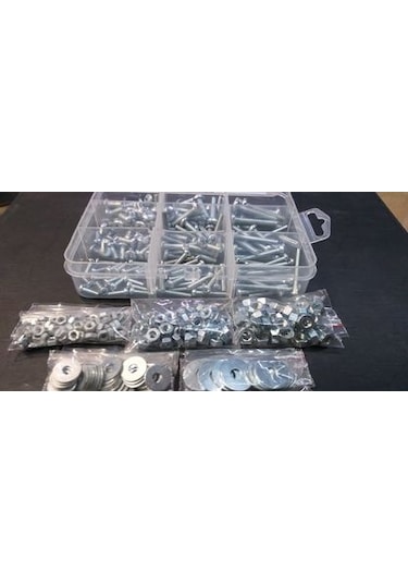 360 Parça Metrik Somunlu Pullu Vida Seti