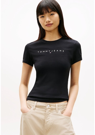 Tommy Jeans Kadın Tişört-dw0dw18398 Siyah