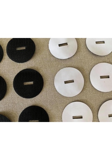 Yapışkanlı Yuvarlak Cırt Bant 56mm Tek Taraf 10 Adet