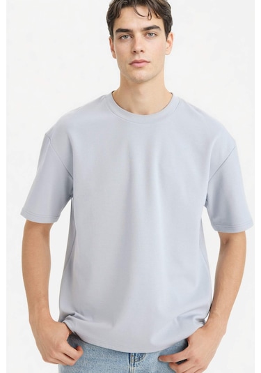 Defacto Nefes Alabilen Oversize Tişört X3926az26spgr297 Gri-gr297