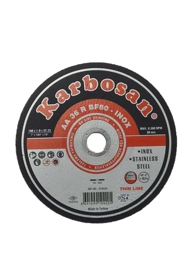 180x1.9x22.23 Inox Paslanmaz Çelik İnce Kesme Disk 25 Adet