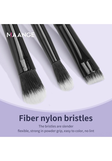 Wezone Maange 3'lü Göz Makyaj Fırçası Seti: Far, Kaş Ve Yumuşatıcı Fırçalar - Doğal Renk Geçişi, Dayanıklı Nilon Tüyler