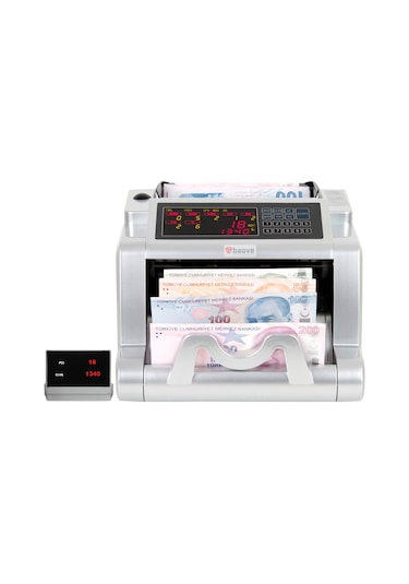 Baove GB8100 Karışık Para Sayma Makinesi Sahte  Para Yakalama TL- Euro- Usd + Müşteri Ekranı