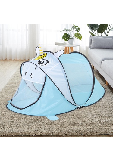Suntek Bebek Için Plaj Çadırı Hafif Mavi-tek-boynuzlu-at Mavi Tek Boynuzlu At Çok Renkli