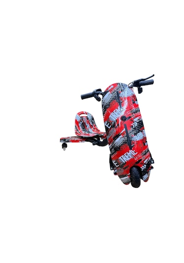 Drift Car Elektrikli Kaykay Drift Scooter Bluetooth Hoparlörlü RS-R1 Red Extreme Grafiti