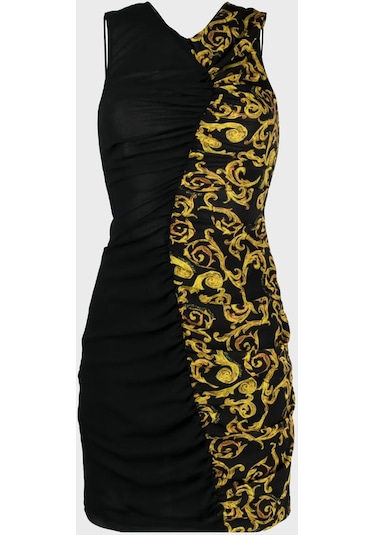 Versace Jeans Couture Bayan Elbise 74hao900 Ns217 G89 Siyah Versace Jeans Couture Bayan Elbise 74hao900 Ns217 G89 Siyah