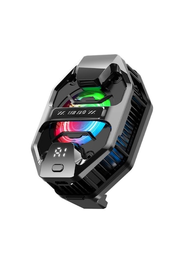 Polham Aı Destekli Turbo Fanlı Telefon Soğutucu -3 C Soğutma 7500 Rpm Hız Rgb Işıklı 3 Farklı Mod