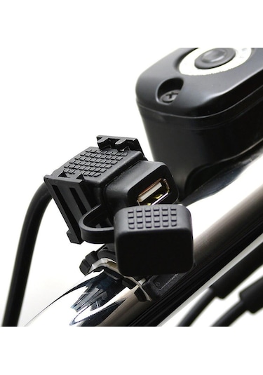 Knmaster Motosiklet Su Geçirmez Tek Usb'Li Şarj Soketi