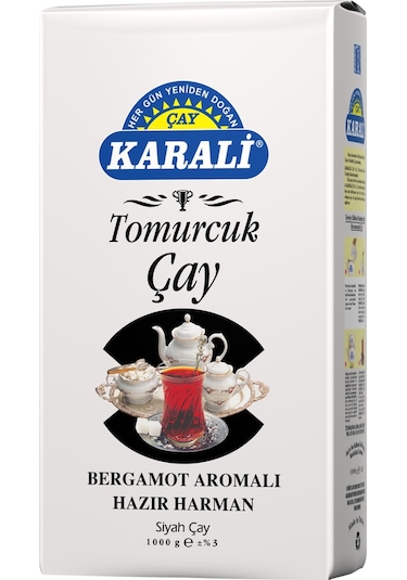 Karali Tomurcuk Bergamot Aromalı Siyah Dökme Çay 1 KG