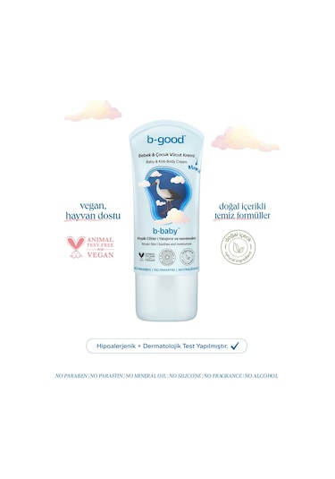 B-baby Bebek & Çocuk Vücut Kremi Atopik Ciltler 150 Ml