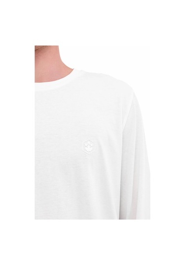 Lumberjack Mb Loen14ljk-130-335pr Erkek Beyaz Uzun Kollu Tişört 102025427 Beyaz