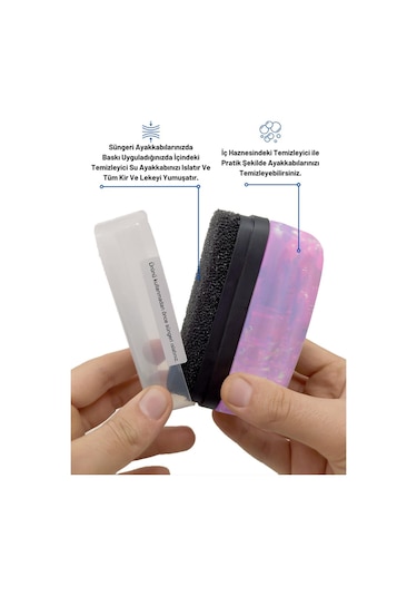 Black Deer Fast Clean Leke ve Kir Ayakkabı Temizleme Süngeri Spor Ayakkabı Temizleme Köpüğü Çok Renkli