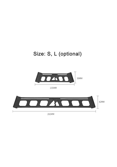 Xindoker Kamp Triko Depolama Rafı Yan Kilitleri - Sağlamlık Ve Asma Özelliği İle Taşınabilir Nilon Aksesuarlar Büyük Boy, 2 Adet Diğer