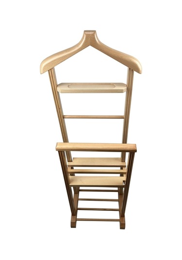 Melada Mobilya Gürgen İkili Dilsiz Uşak Ham Cilalı Sehpalı Ceviz