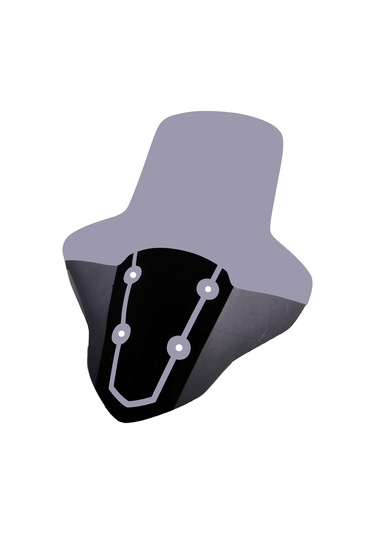 ABV Yamaha N-Max El Korumalı Füme Tur Camı 73.5 x 58 CM (21-25) + Vida Takımı