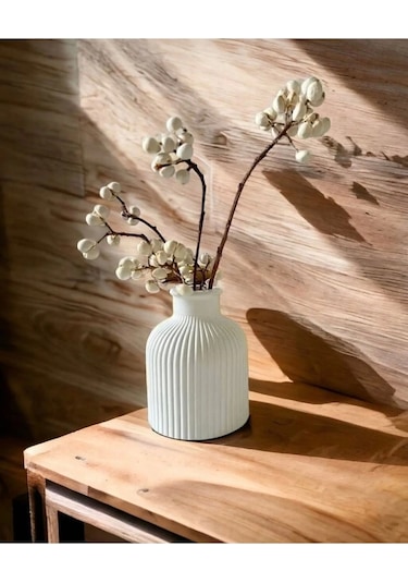 Dekoratif Minimal Pampas Vazo 10 Cm Çok Renkli