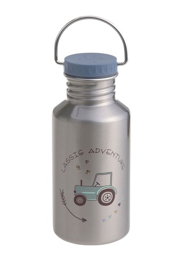 Lassig Adventure Çelik Matara Tractor 500ml Mavi