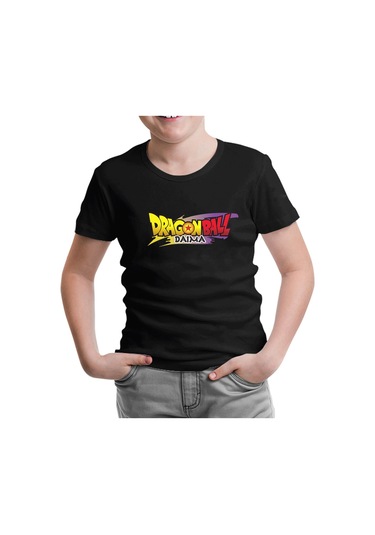 Dragon Ball Daima Logo Siyah Çocuk Tshirt 001