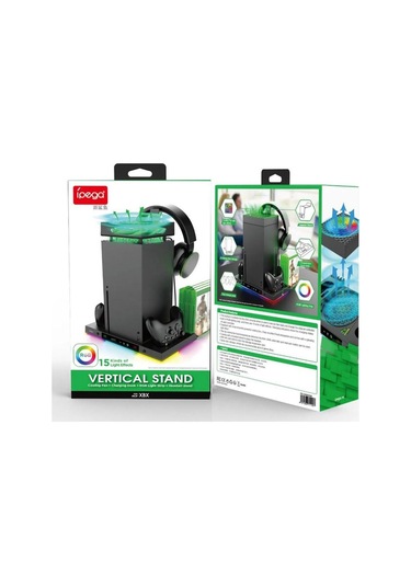 İpega Xbox Series X Smart 8in1 Rgb Işıklı Soğutucu Fanlı Şarj Standı