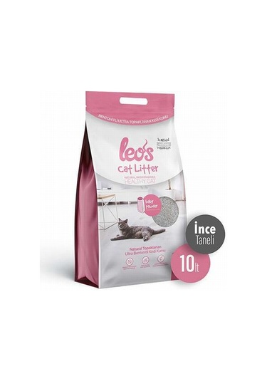 Leos Cat Litter Baby Powder Kokulu İnce Taneli Kedi Kumu 10 L