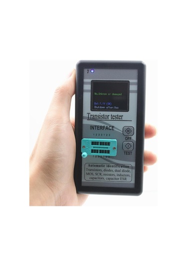 Suntek Transistör Test Cihazı Hafif Esr Metre Siyah-kabuk