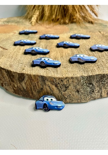 Mr. Home Ahşap Uv Baskılı Arabalı Figür-uv Baskılı Magnet Figür