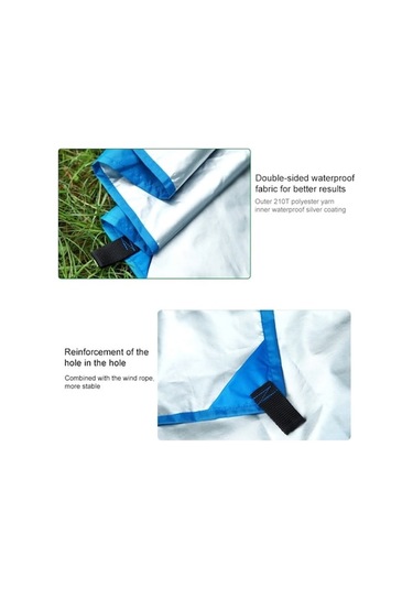 Ganzhoushop Tente Su Plaj Pergola Mavi Koruyucu Güneş Güneş Geçirmez Fonksiyonlu Çok Çadır Barınağı Açık Zl Mavi