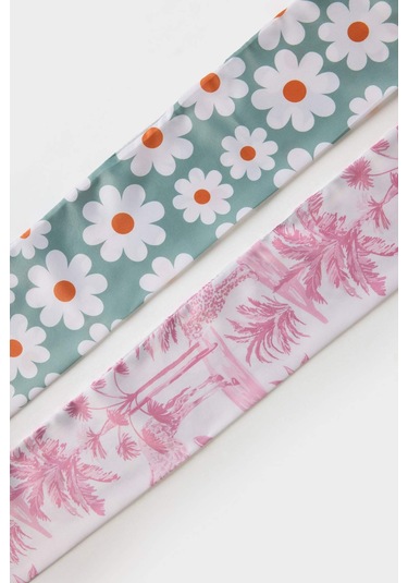 Defacto Kadın Desenli 2li Fular G0497axnskr1 Çok Renkli