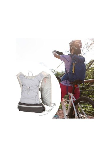 Suntek Kadın Koşu Yeleği Koşucu Sırt Çantası Hidrasyon Gri
