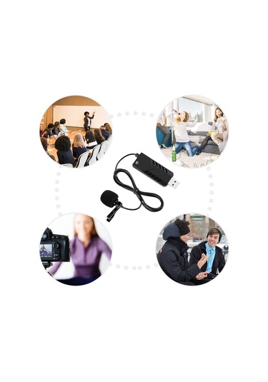 Leezsing Usb Mikrofonlu Klipsli Yaka Mikrofon - Pc/mac İçin Profesyonel Ses Kaydı Ve Canlı Yayın