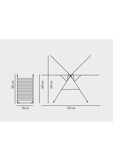 Tevalli T-Mt13 Kurudy Style Alüminyum Çamaşır Kurutmalık Gri
