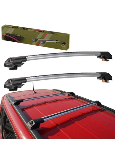 Renault Clio Sw 2013-2024 Carrier Gri Kilitli Ara Atkı Cross Bar Taşıyıcı Tavan Barı