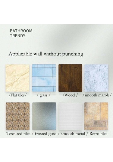 Konesam Siyah Aluminyum Çivi-siz Duvarlı Raf, Banyo Mutfak Depolama, Su Geçirmez Tasarım, Çok Amaçlı Organizatör Siyah