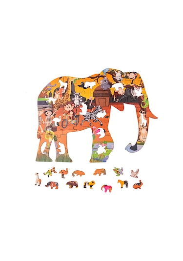 Ahşap Puzzle Safari