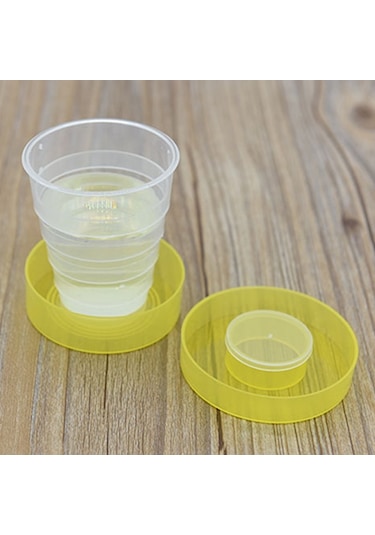 Cbtx 200ml Plastik Portabel Katlanır İçme Kupası Kullanarak Moda Açık Hava Etkinliği