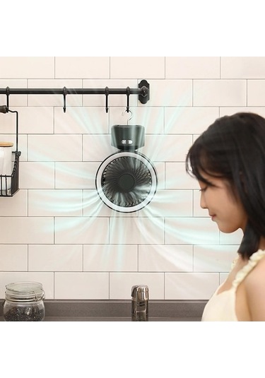 Jzcat- Trend Ön Çizgisi Kamp Fanı Ve Aydınlatma 2'si 1 Arada -