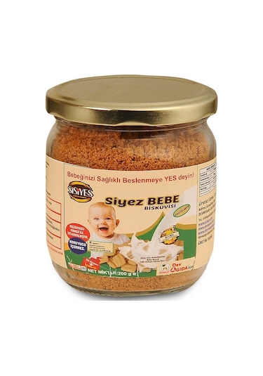 Siyez Unlu Bebe Bisküvisi Toz 200 G