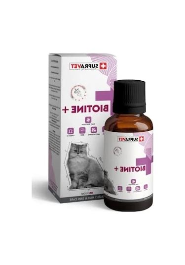 Kedi Tüy Sağlığı İçin Biotine Multi Vitamin Damlası 100 Ml