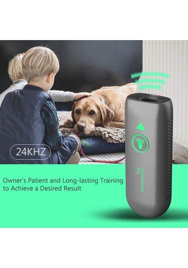 Geeksen D8 Ultrasonik Köpek Havlama Durdurucu - 15 Gün Kullanım Süresi, 60 Gün Bekleme Modu, Abs Malzeme, Gri Renk