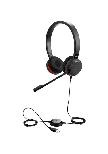 Jabra Evolve 20 Duo Special Edition Deri Kulak Üstü Kulaklık