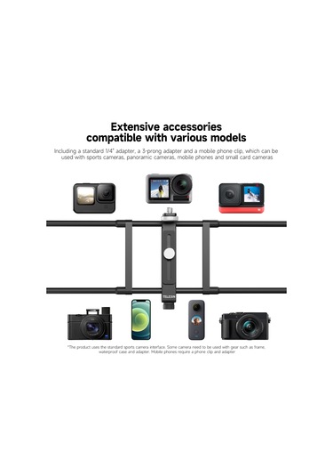 Yunboo Telesın Alüminyum Tripodlu Telefon Tutucu, 300g Kapasiteli, Taşınabilir Çanta Ve Tırmanma Tokası Dahil