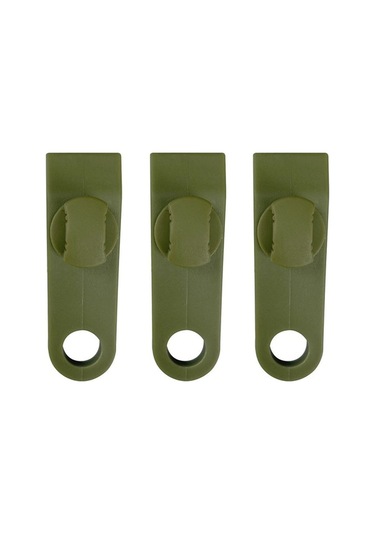 Novahub Dayanıklı Naylon Çadır Klipsleri - 10/12 Adet, Yeşil/kahverengi, 80x30x25mm Yeşil, Küçük Boyutlu Yeşil