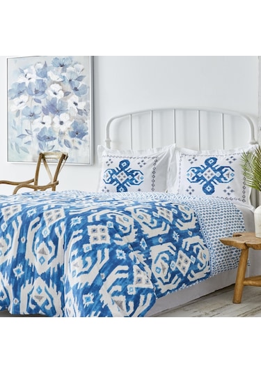 Karaca Home Neos Pamuk Çift Kişilik Nevresim Takımı Mavi