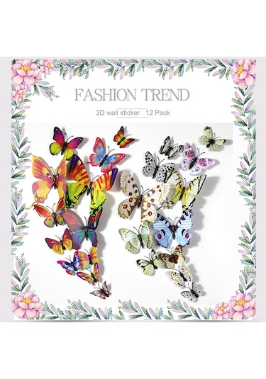 Fosenze A5 Serisi Sarı 3d Simülasyon Kelebek Duvar Stickerı - Ev Dekorasyonu, Çocuk Odası Düzeni, Pratik Kullanım, Dayanıklı Malzeme Diğer