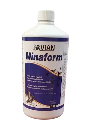 Royal İlaç Minaform Kafes Kuşlarında Kabuk Ve Fosfor Desteği 1 L