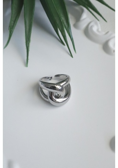 Kadın Yüzük İç İçe Düğüm Ayarlanabilir Yüzük Çok Renkli