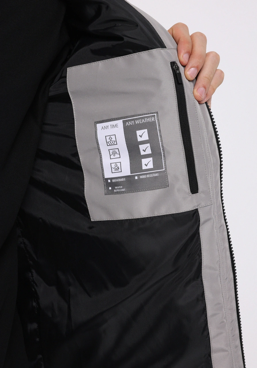 Colins Regular Fit Erkek Gri Kaban Cl1076818 Q1.v1 Gra Gri