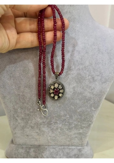 Yakut Elmas Kolye 176