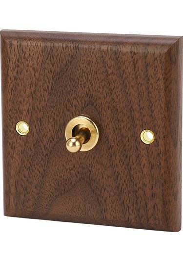 Hfambition El Yapımı Ceviz Ağacı Ve Pirinçten Antika Tarzı Anahtar - 250v Dekoratif Anahtar